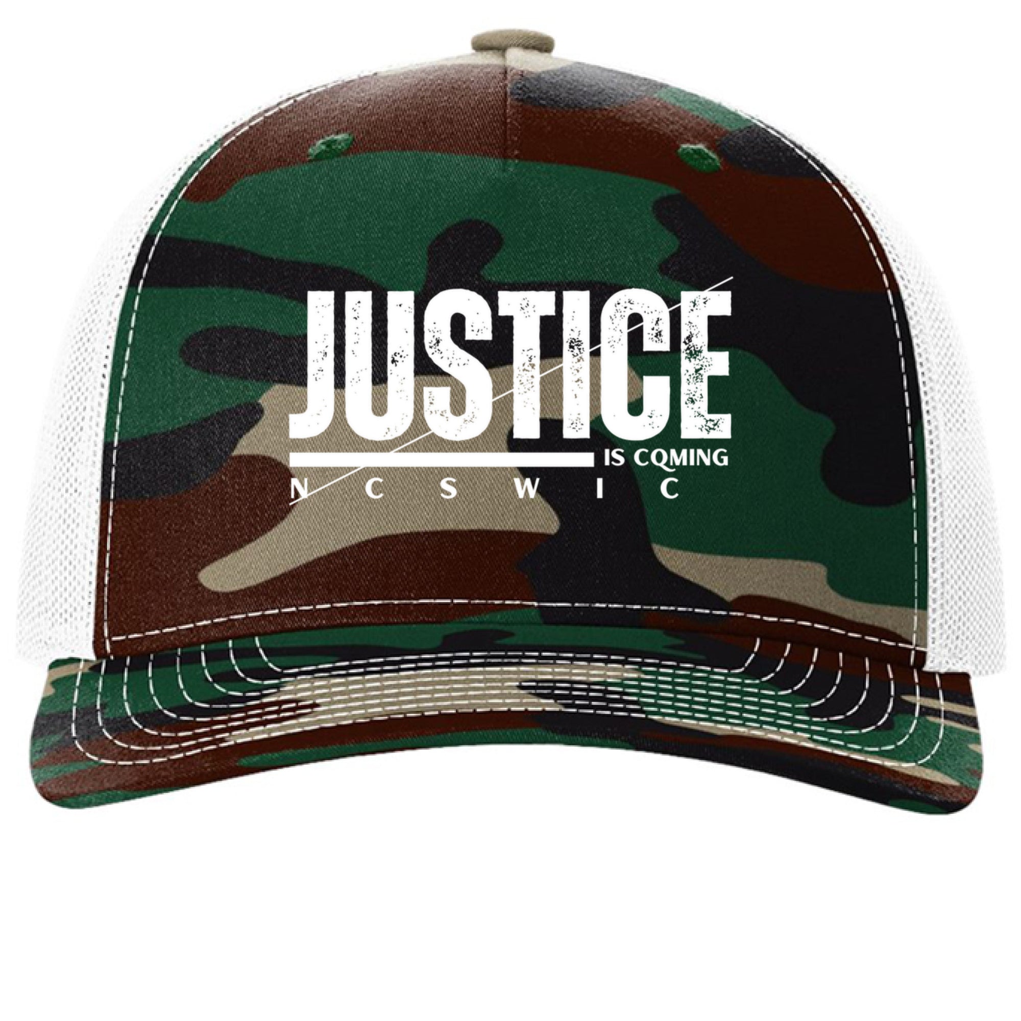 Green Camo/ White - FRONT