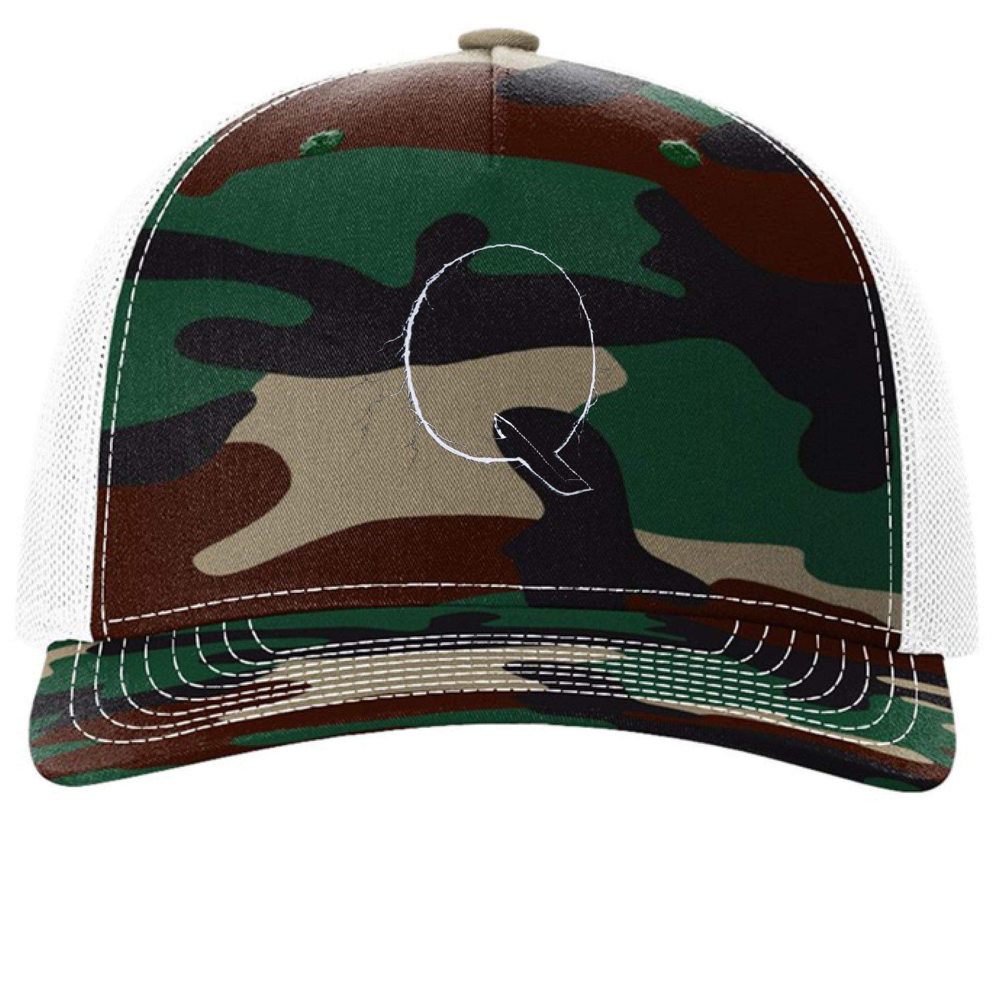 Green Camo/ White - FRONT
