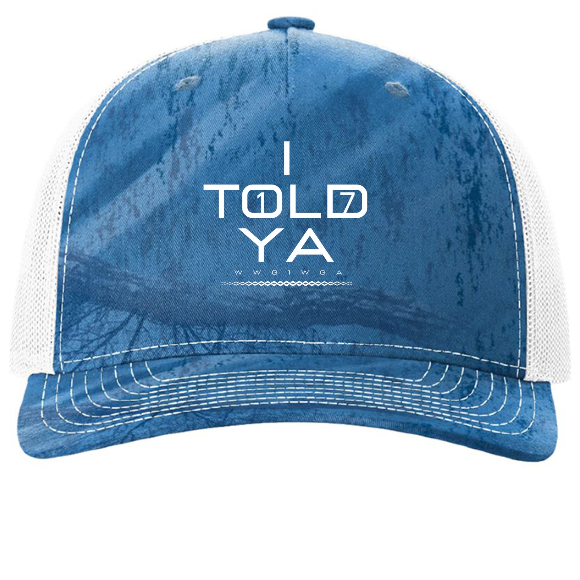 Realtree Fishing Light Blue/ White - FRONT