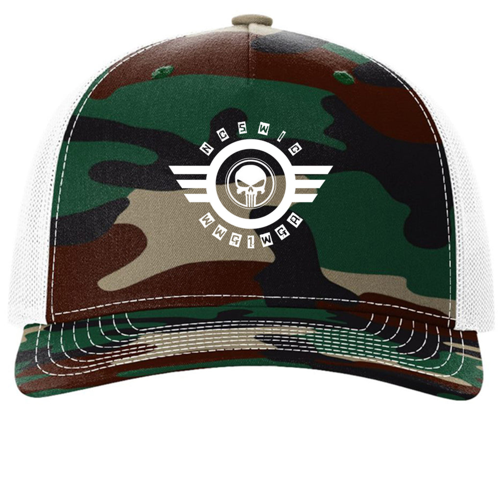 Green Camo/ White - FRONT