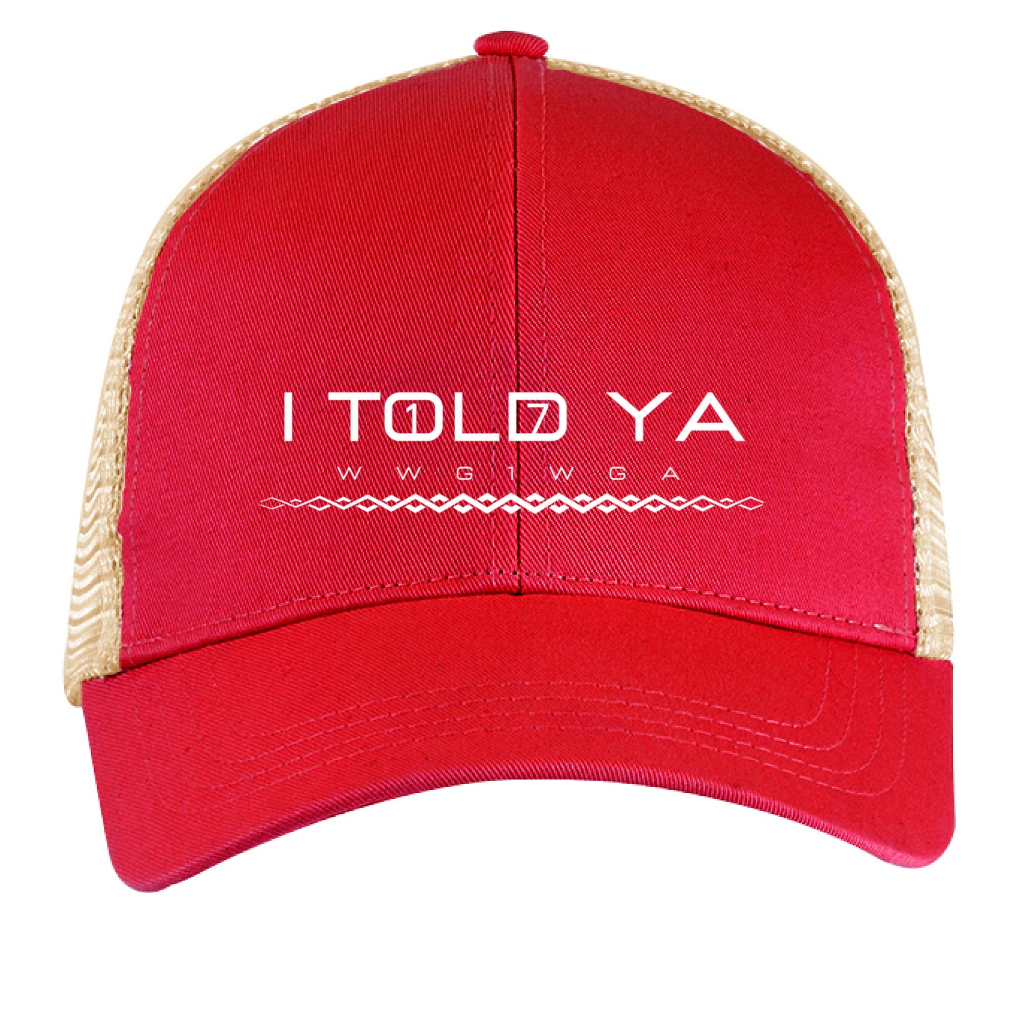 RED / OYSTER - FRONT