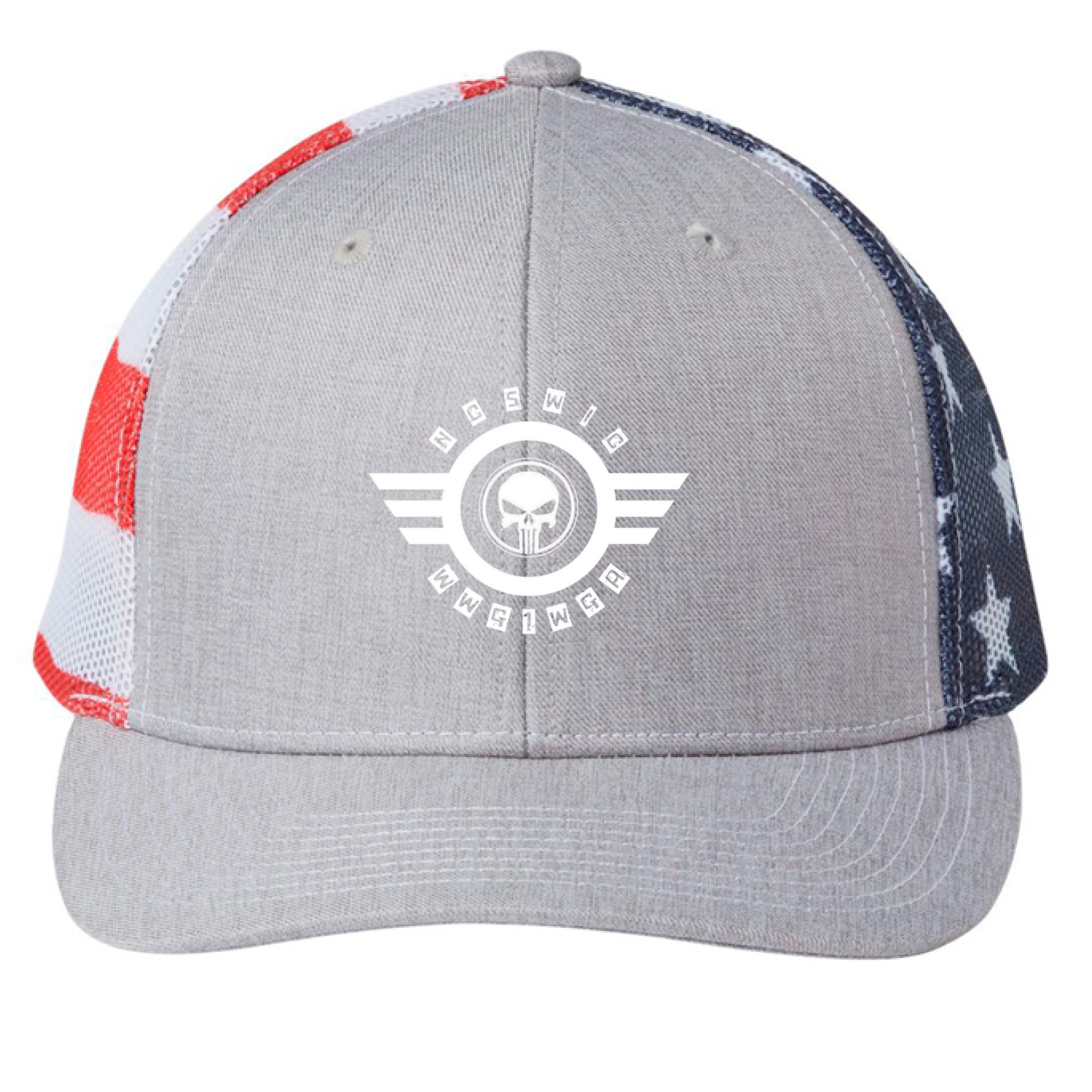 Heather/ USA Flag - FRONT