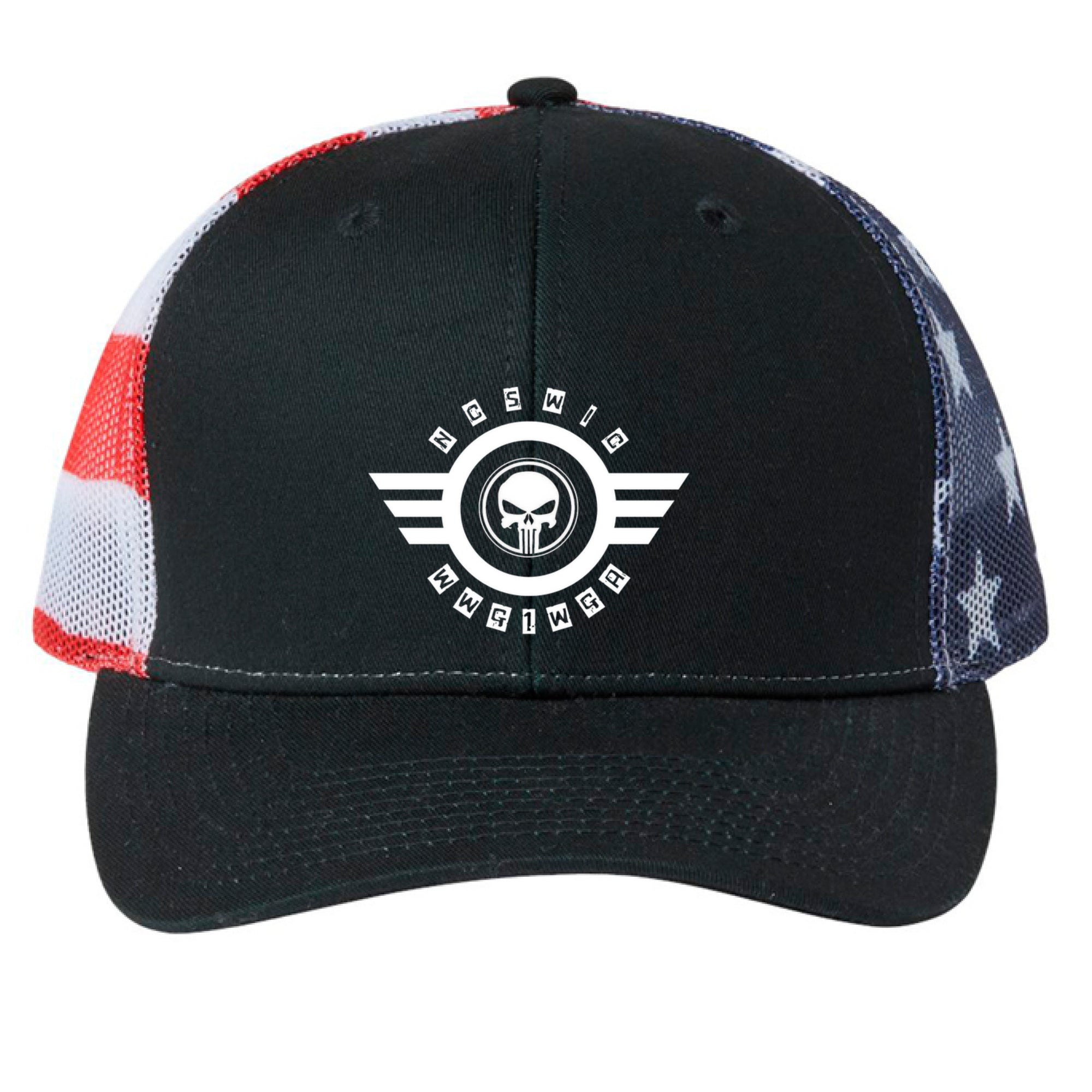 Black/ USA Flag - FRONT